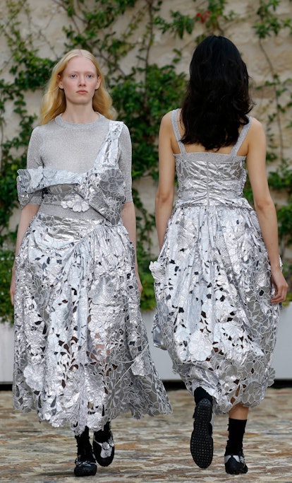 A model walks the runway during the Cecilie Bahnsen Womenswear Spring/Summer 2023 